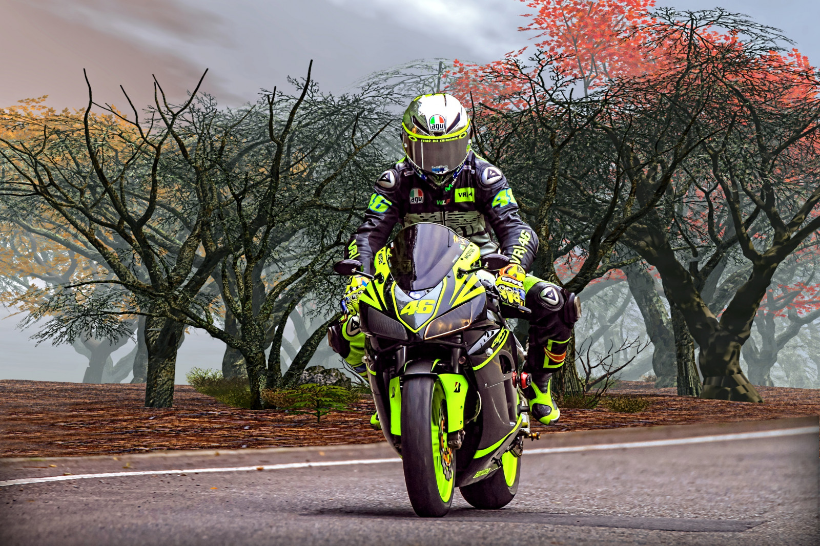 Aprilia, Cagiva, Honda, Kawasaki, Husqvarna, KTM, Simson, Suzuki, Yamaha, Ducati, Daytona, Buell, Moto Guzzi, Triumf, BMV, Řidič, motocykl, koženky, Dainese