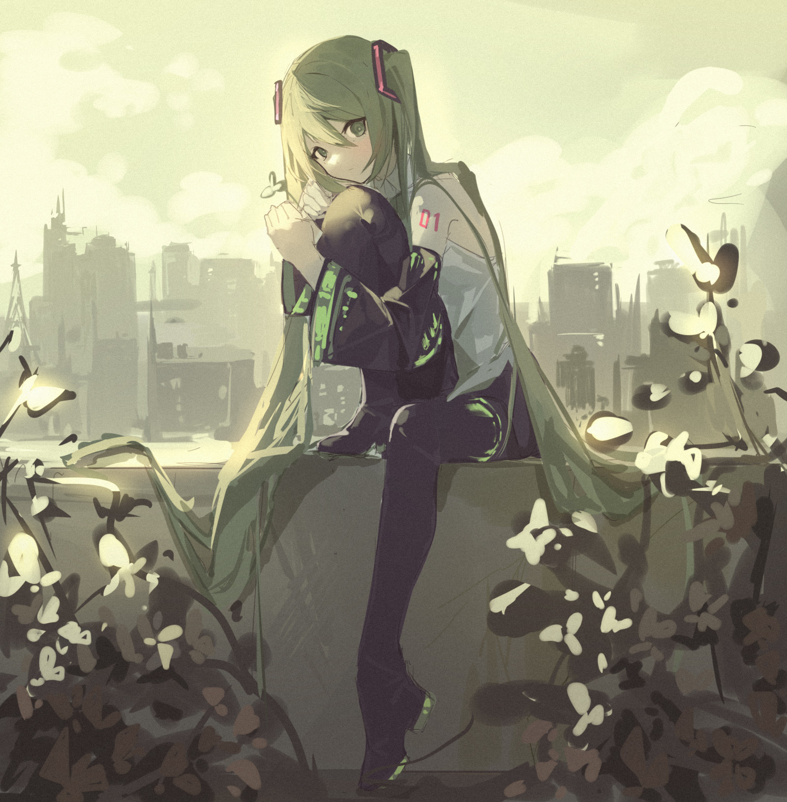 rostlina, kreslená pohádka, cg artwork, UMĚNÍ, černé vlasy, Tints and shades, nebe, dlouhé vlasy, strom, ilustrace, fiktivní postava, výkres, beletrie, módní design, malování, animace, People in nature, grafika, grafický design, sedící, visual arts