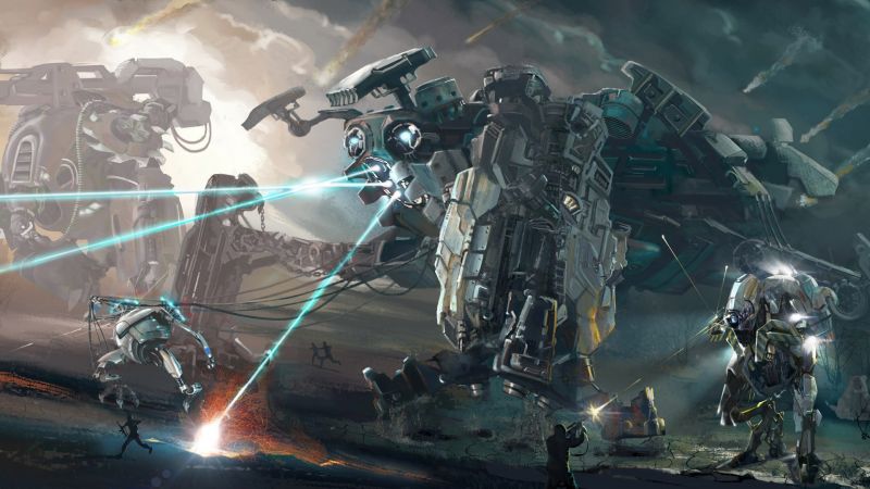 1920x1080 px, umělecká díla, Koncepce umění, fantasy umění, Mech, robot 1920x1080 px, umělecká díla, Koncepce umění, fantasy umění, Mech, robot