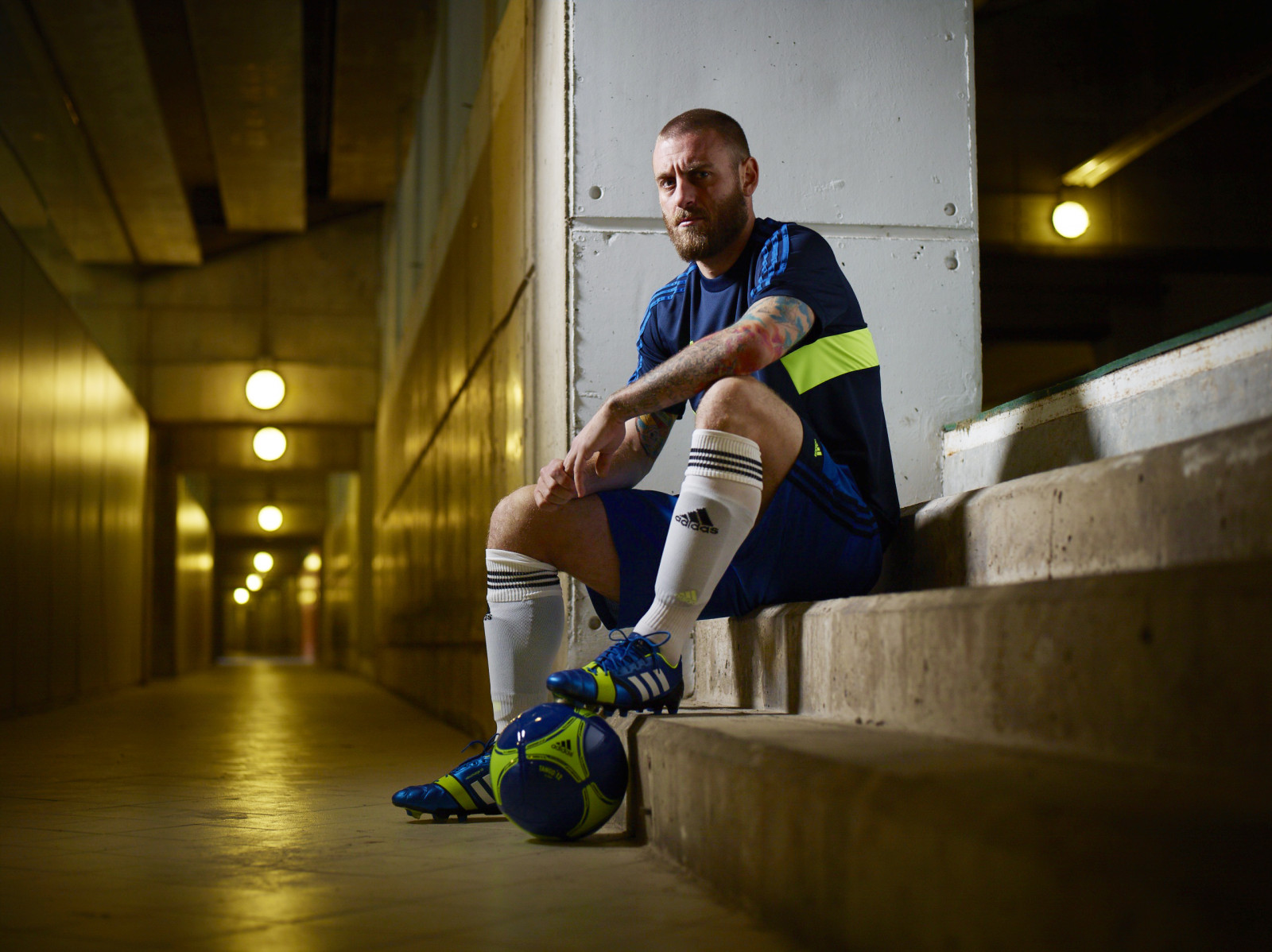 sportovní, Itálie, adidas, AS Řím, obuv, Daniele De Rossi