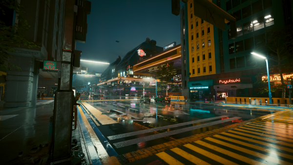 city,cyberpunk,night,CD Projekt RED,Video Game Art,screen shot