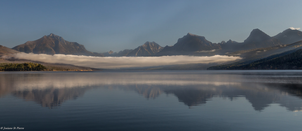 krajina, podzim, hory, jezero, voda, Příroda, odraz, sníh, mraky, svítání, ráno, mlha, řeka, fjord, Nikon, divočina, soumrak, Montana, mrak, podzim, hora, svítání, národní park, nádrž, Národní park Glacier, lakemcdonald, jezero, atmosférický jev, horských reliéf, tělo z vody, pohoří