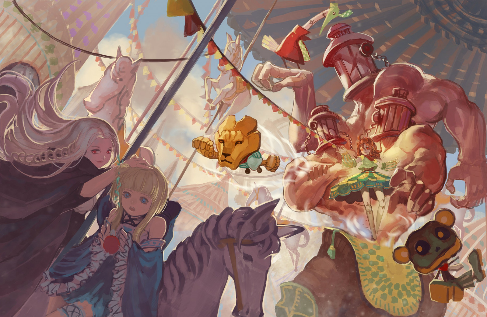 ilustrasi, anime, komik, mitologi, SENI, screenshot