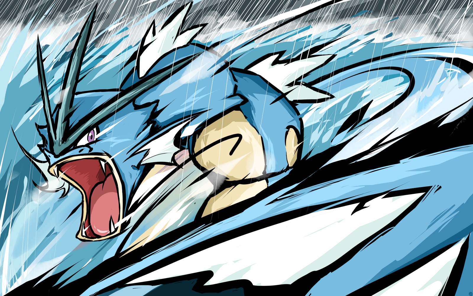 výkres, ilustrace, anime, Pok mon, Gyarados, ishmam, skica, mangaka, komiks