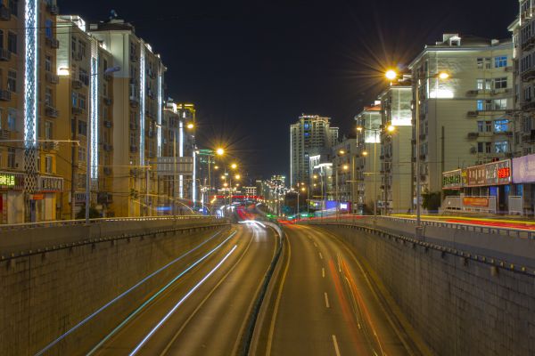 qingdao,city,night,cityscape,long exposure,city lights