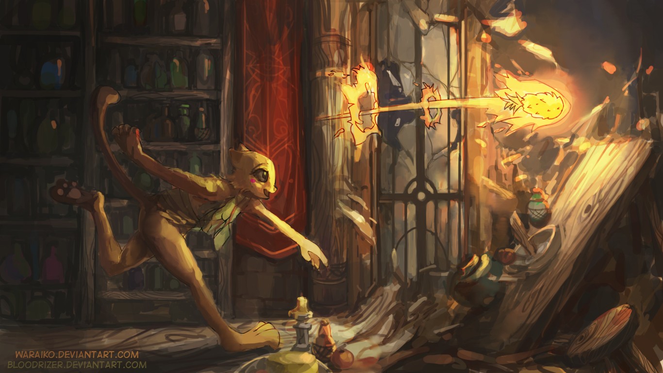 srstnatý, Anthro, mytologie, prequel, Snímek obrazovky, pc hry