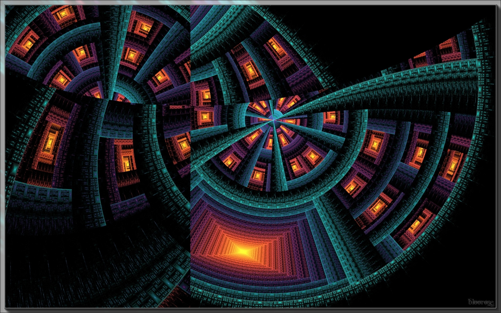 abstraktní, poskytnout, symetrie, fraktální, bludiště, UMĚNÍ, design, digitální, hry, Snímek obrazovky, počítač tapeta, fraktální umění, psychedelické umění, jwildfire