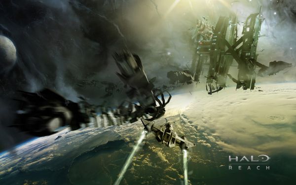 Halo,Video Game Art,video games,spaceship,science fiction,Halo Reach