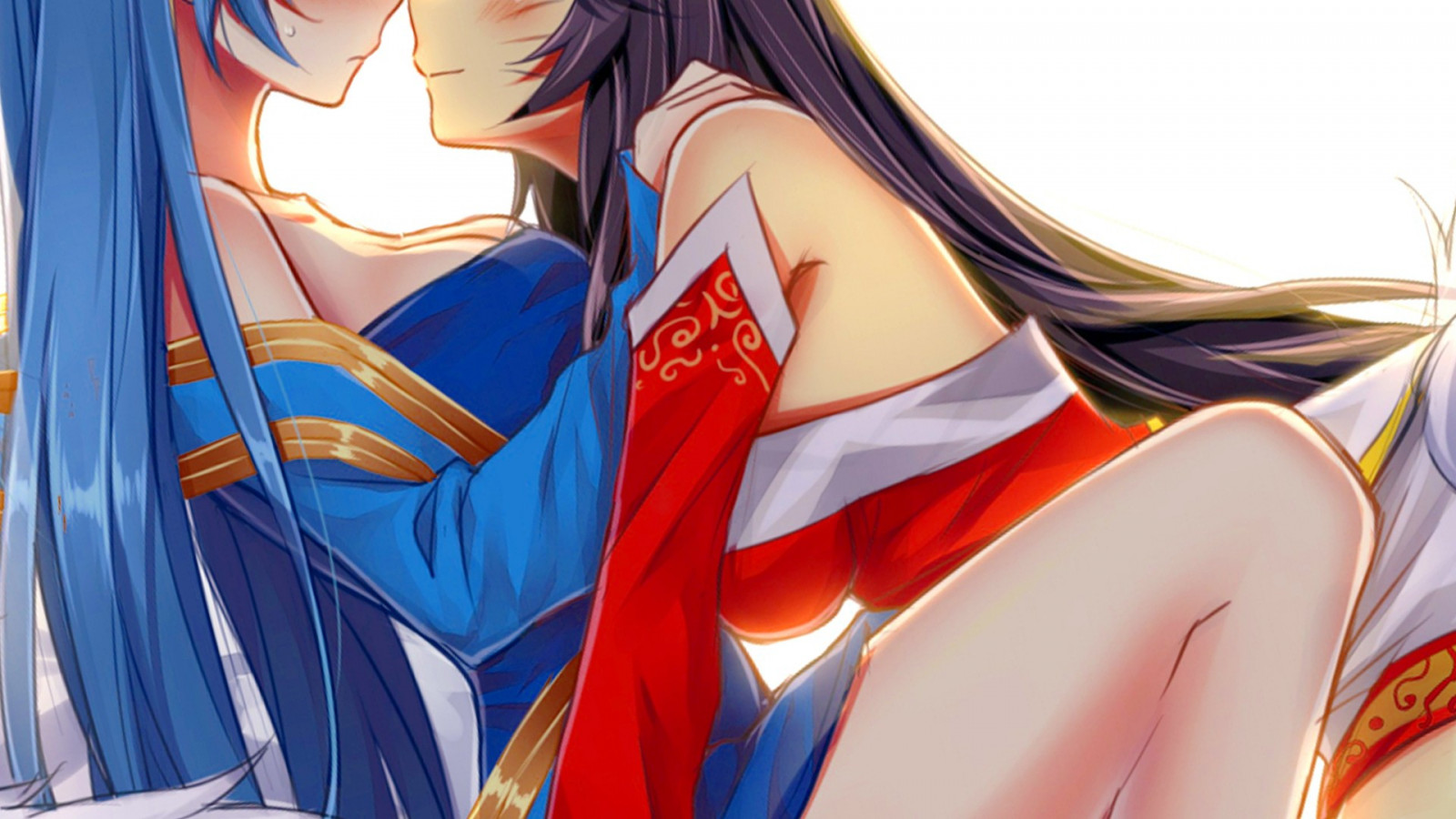 illustrazione, anime, League of Legends, supereroe, Sona League of Legends, Ahri, personaggio fittizio, mangaka