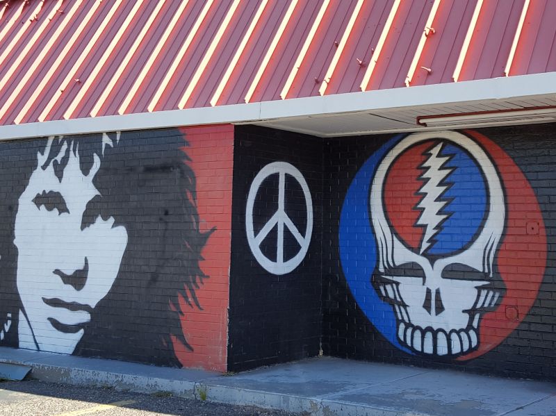 Albuquerque,muur,schedel,graffiti,straatkunst,muurschildering