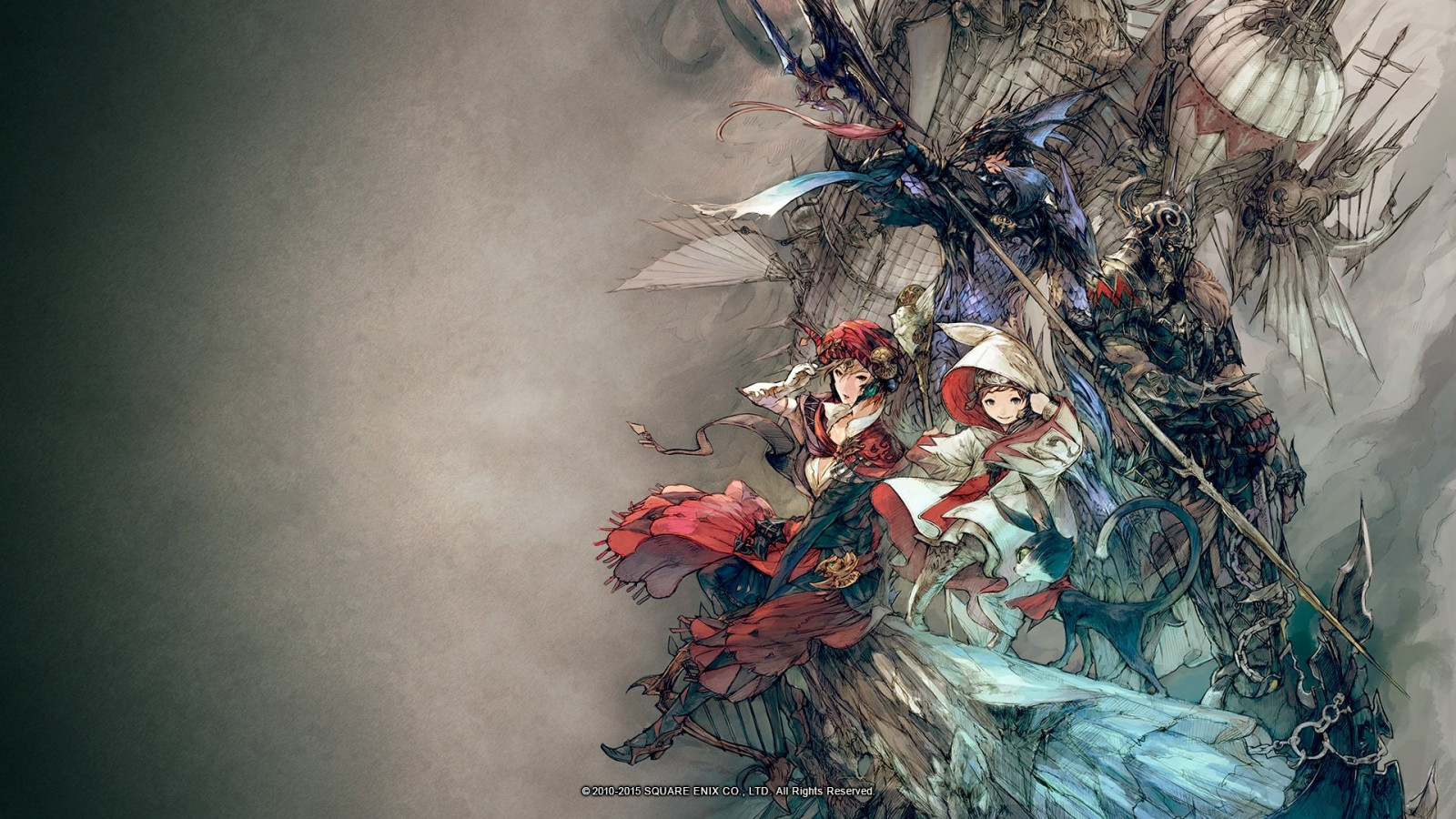 1920x1080 px, fantazie, finále, Photoshop, zbraň, xiv