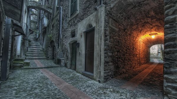 arch, architecture, door, 1920x1080 px, house, lights
