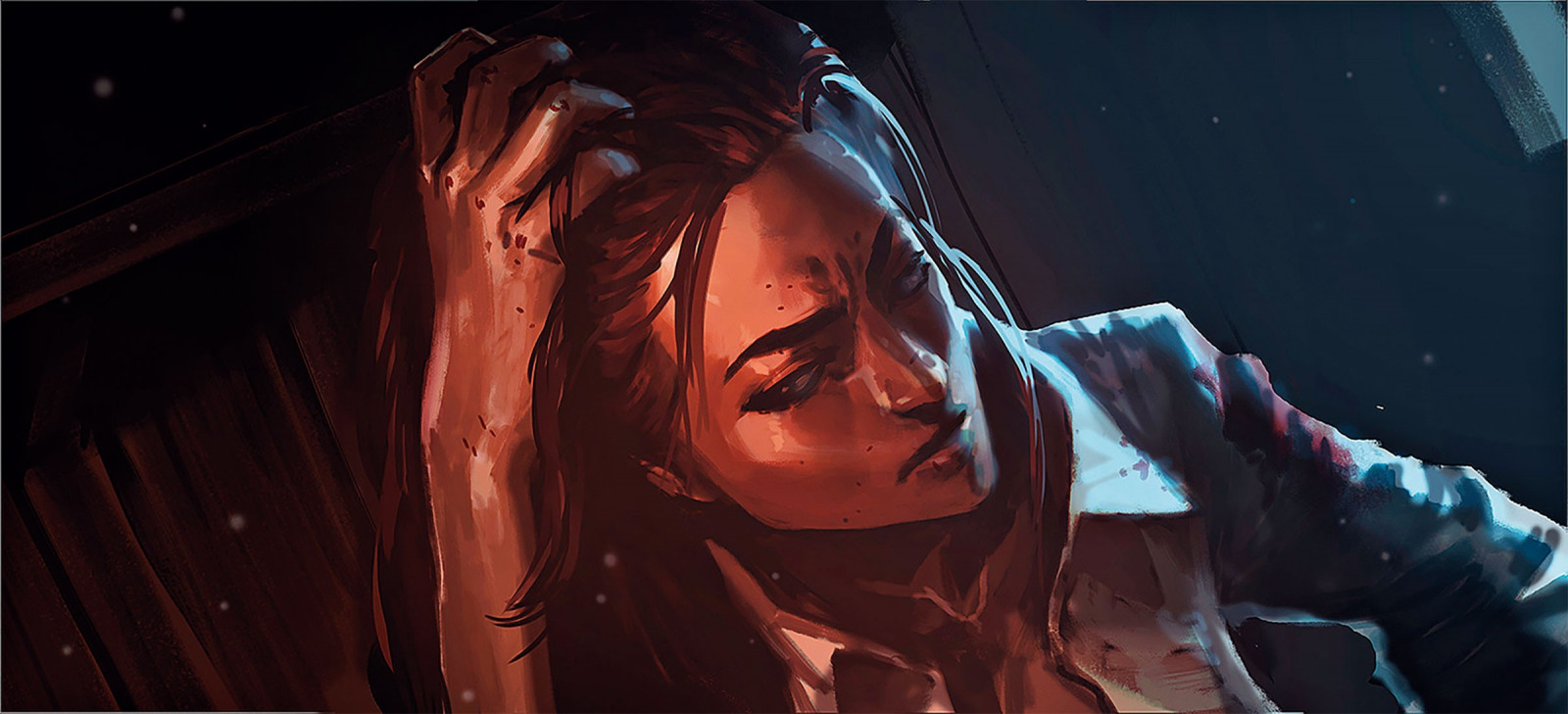 illustrazione, testa Rossa, anime, League of Legends, concept art, pirati, miss Fortune, colore, palcoscenico, oscurità, immagine dello schermo, effetti speciali