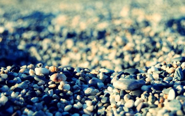 rock, sand, gravel, food, blue, stone