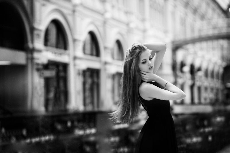bílý, Černá, ženy, černobílý, model, portrét bílý, Černá, ženy, černobílý, model, portrét
