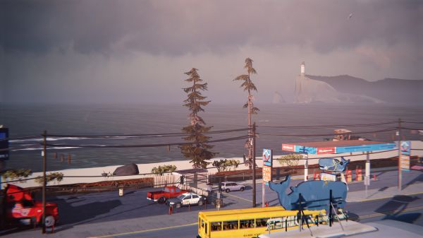 cloud,water,sky,vehicle,bus,car