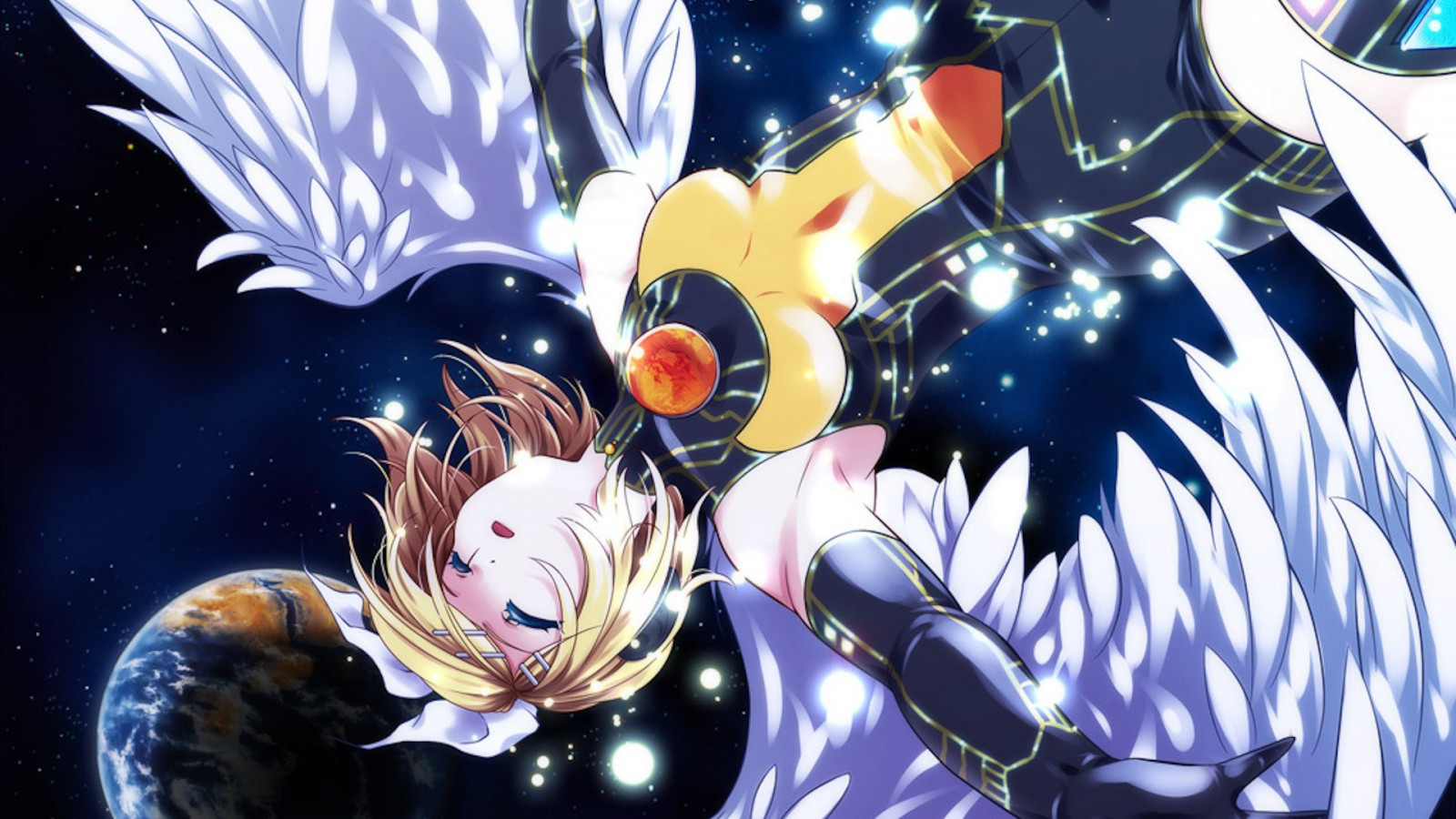 1920x1080 px, anime, vacker, skönhet, söt, flicka, flickor, lycklig, härlig