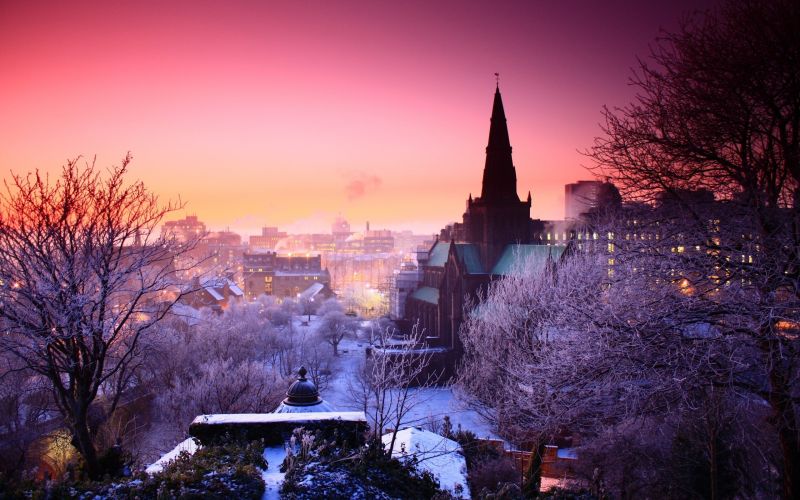 2560x1600 px, building, church, city, cityscape, lights