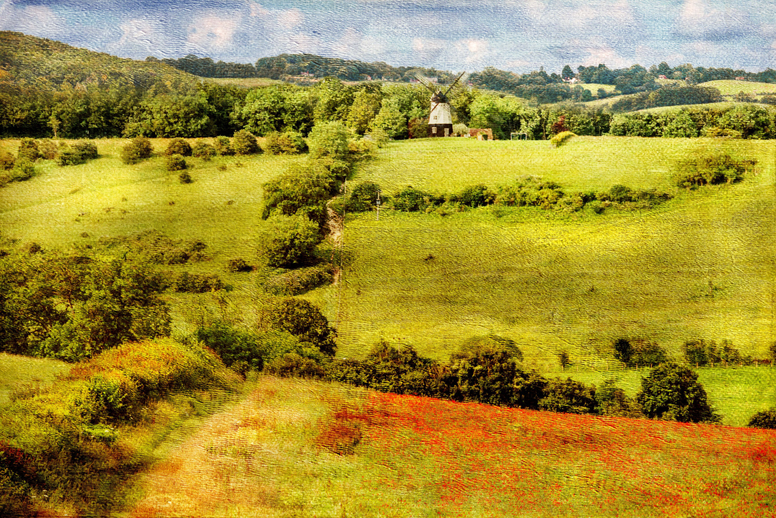 Wallpaper : red, summer, green, texture, windmill, countryside, Nikon ...