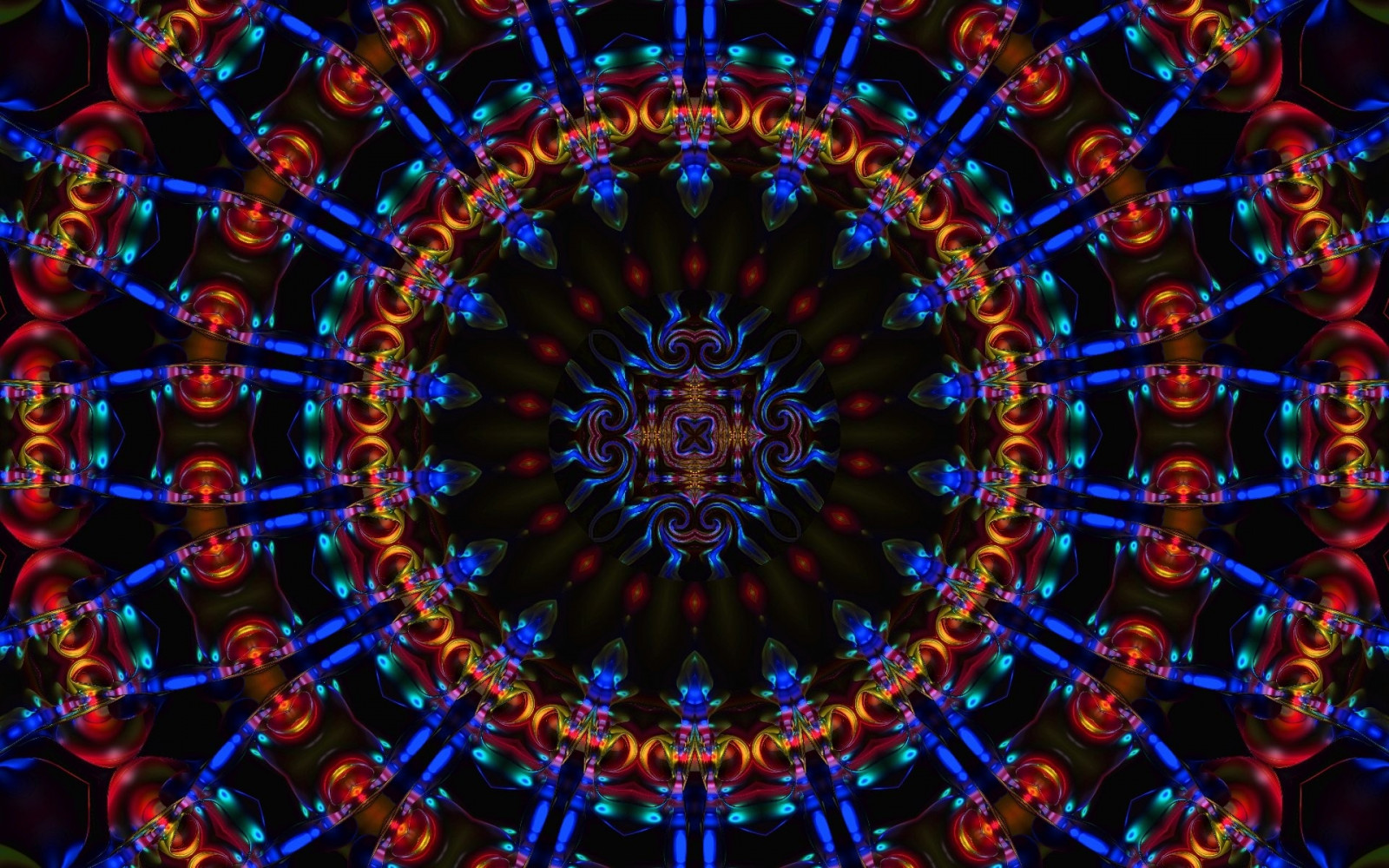 modelli, buio, filatura, caleidoscopio