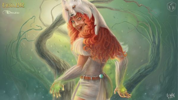 1920x1080 px, creature, drawing, druids, PC gaming, RPG