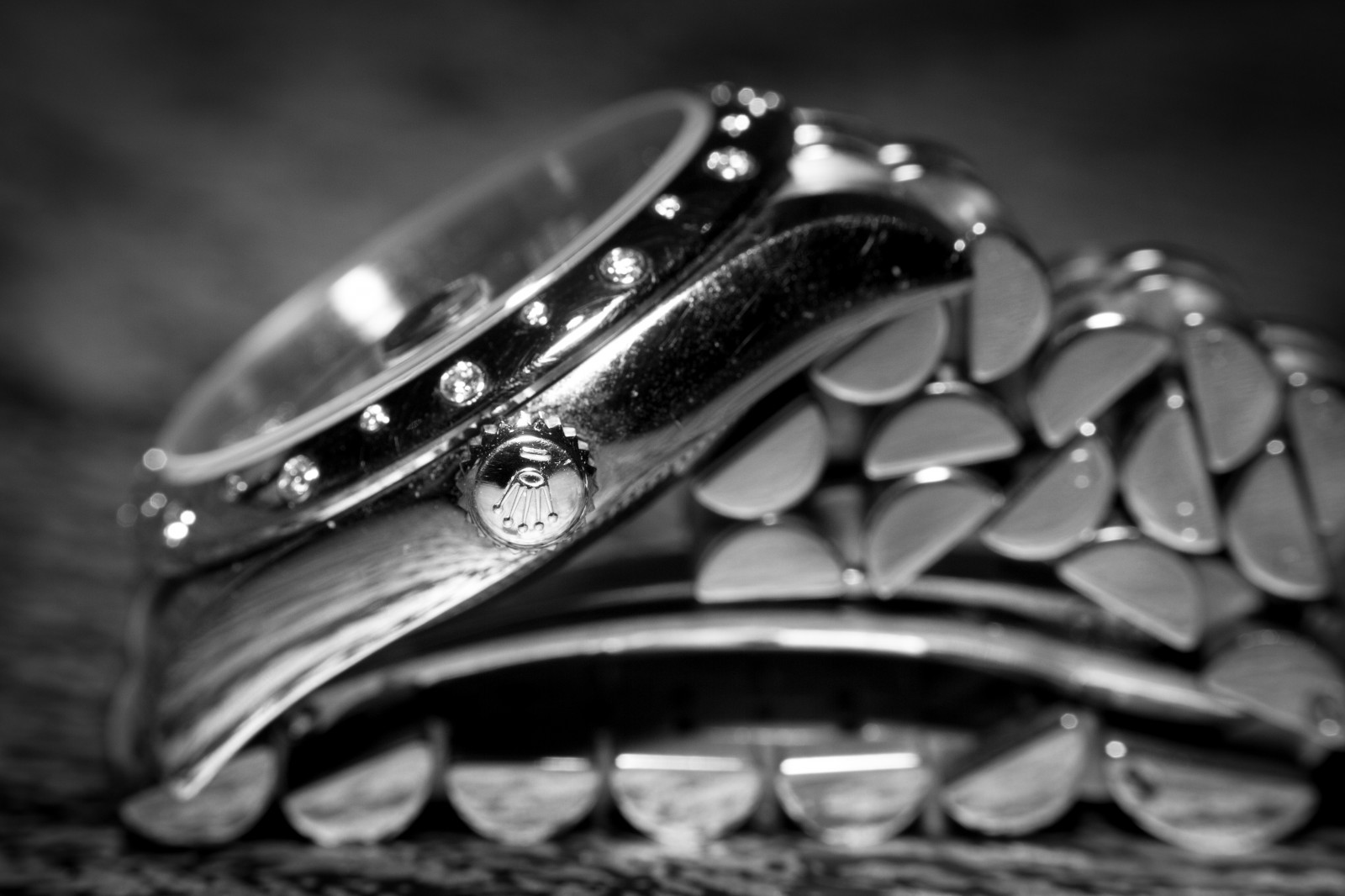 Černý a bílý, macromonday, makro, bokeh, hloubka pole, hodinky, hodinky, popruh, tělesné