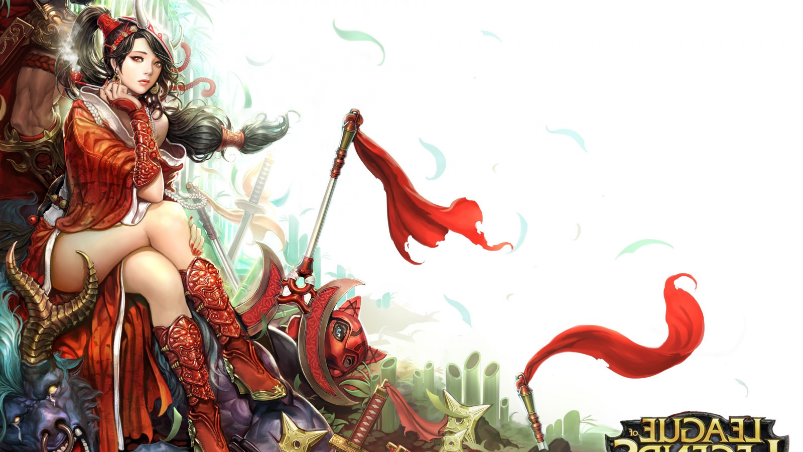 hình minh họa, đàn bà, Nghệ thuật tưởng tượng, Anime, liên minh Huyền Thoại, hoạt hình, Rồng, Thần thoại, Akali, 3840x2160 px, Nhân vật hư cấu