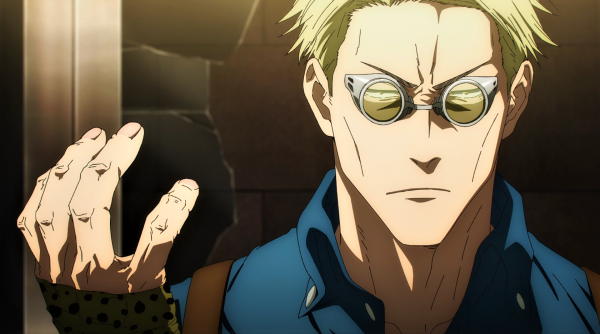 Jujutsu Kaisen,Kento Nanami,tie,goggles,glasses,angry