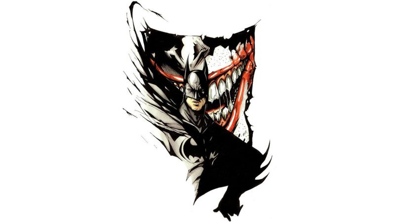 illustration, Batman, Joker, tegneserie, vinge, skitse illustration, Batman, Joker, tegneserie, vinge, skitse