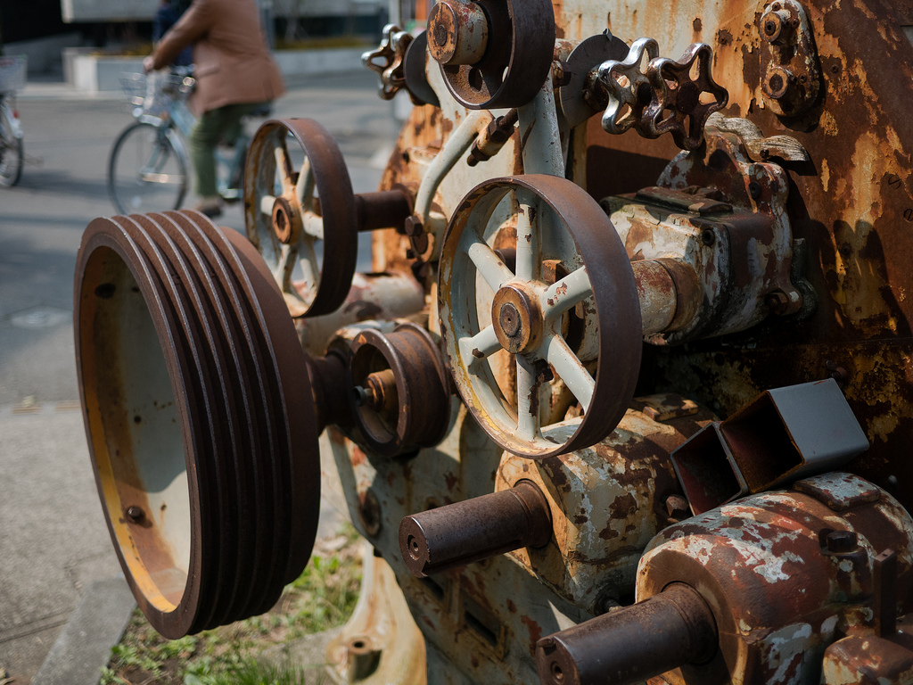 maskine, rust, ødelagt, Chigasaki, Japan