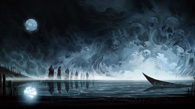 1920x1080 px, σκάφος, τέχνης φαντασίας, Φεγγάρι, αντανάκλαση, έργα τέχνης 1920x1080 px, σκάφος, τέχνης φαντασίας, Φεγγάρι, αντανάκλαση, έργα τέχνης