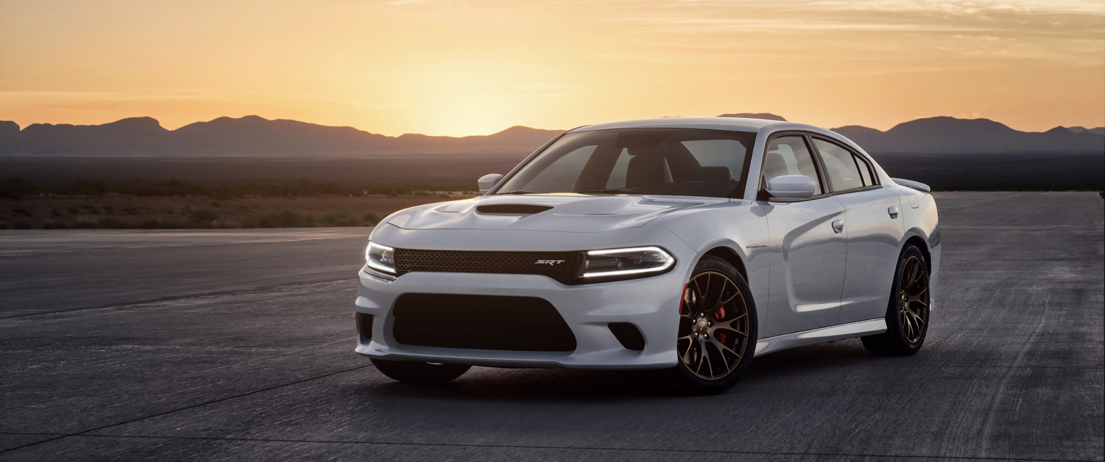 západ slunce, auto, vozidlo, sportovní auto, Dodge Charger Hellcat, výkon auta, limuzína, kolo, 3440x1440 px, pozemní vozidla, automobilového designu, automobilový exteriér, automobil make, luxusní vůz, nárazník