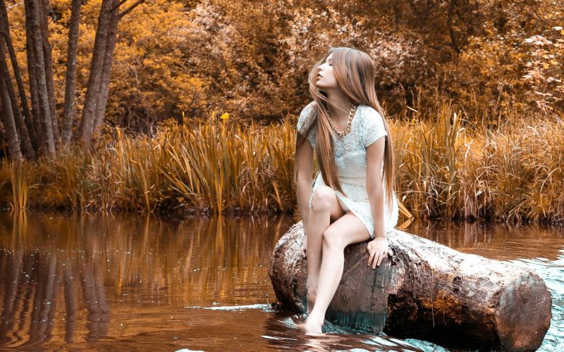 slunečnímu záření, les, ženy venku, ženy, model, voda slunečnímu záření, les, ženy venku, ženy, model, voda