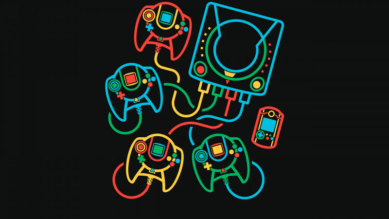 Sega,Retro-Spiele,Minimalismus,schwarzer Hintergrund