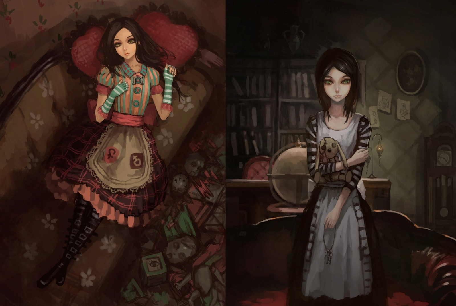 Wallpaper : 1898x1277 px, American McGees Alice, artwork, video games ...