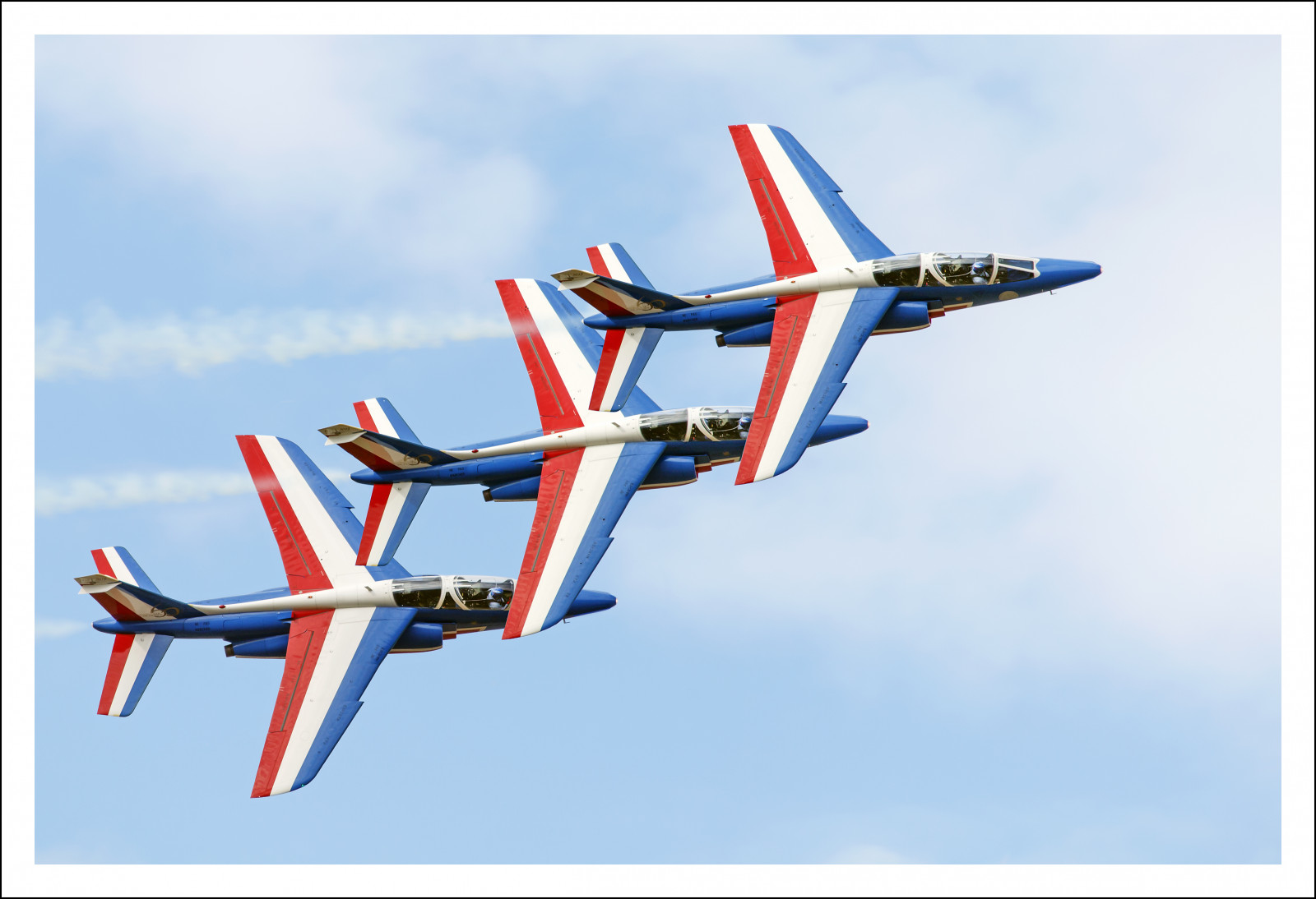 hvid, rød, vinger, køretøj, fly, fly, blå, flyvende, fly, luft show, luftfart, vinge, flyselskab, kunstflyvning, generel luftfart, luft racing, flymotor, luftfart, aerospace engineering, helikopterrotor, monoplan, modelfly, radiostyret fly, Duxford, redwhiteblue, patrouilledefrance, duxfordairshow