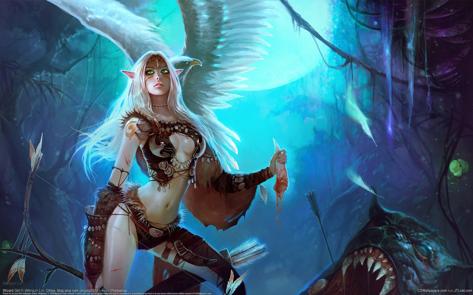 illustration, Kvinder, Fantasy kunst, Fantasy pige, anime, undervands-, alfer, mytologi, skærmbillede, computer tapet, fiktiv karakter, fabelvæsen