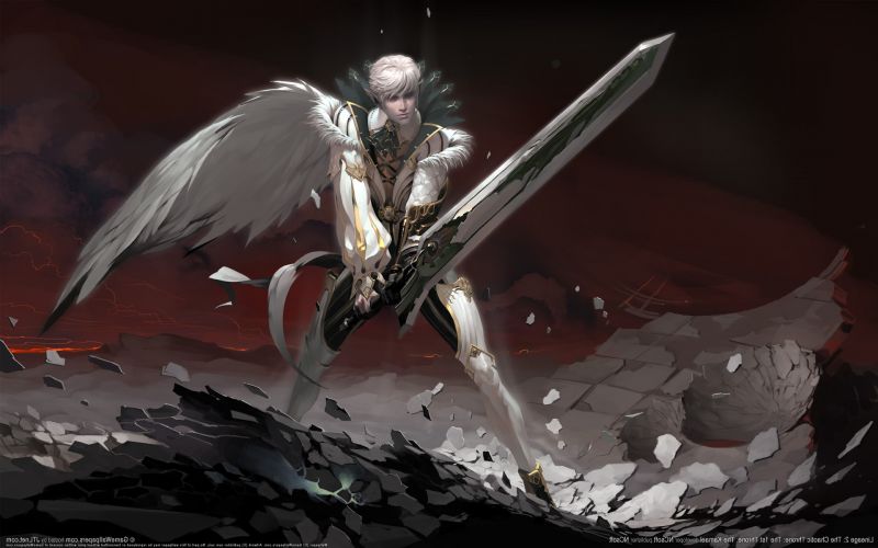 ilustrasi, anime, pedang, mitologi, seni digital, Video game ilustrasi, anime, pedang, mitologi, seni digital, Video game