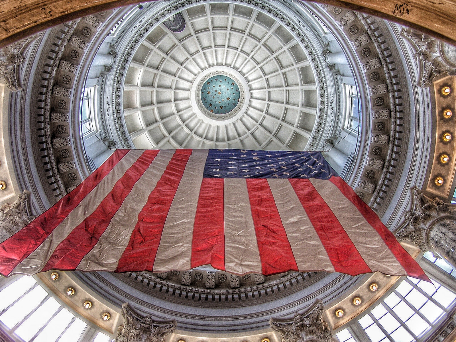 kupole, struktura, budova, denní osvětlení, symetrie