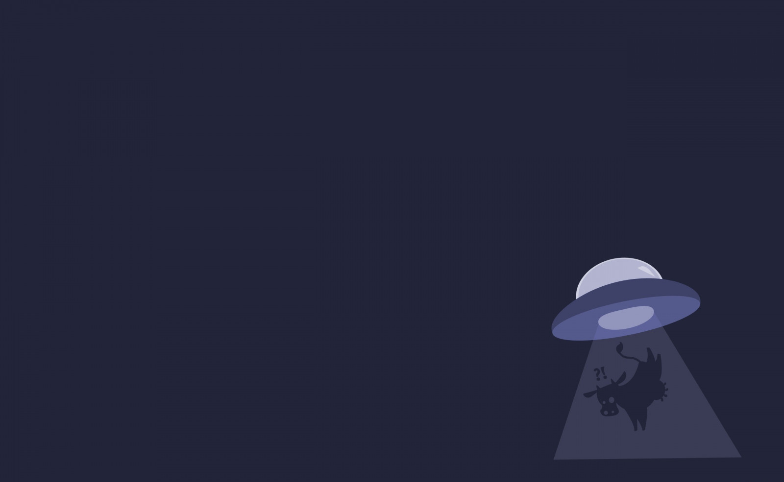 ilustrace, minimalismus, humor, umělecká díla, logo, značka, UFO, krávy, ruka, Snímek obrazovky, 2560x1576 px, počítač tapeta, font