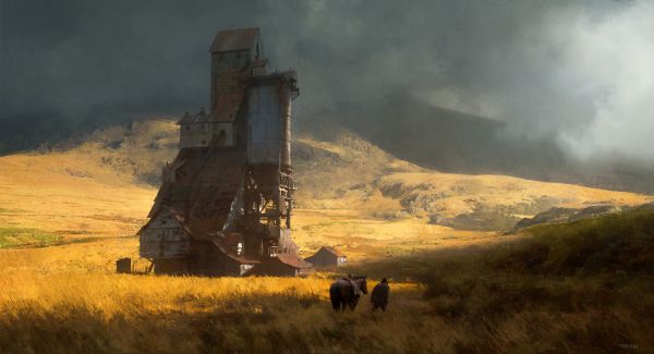 artwork,landscape,ruins,building,abandoned