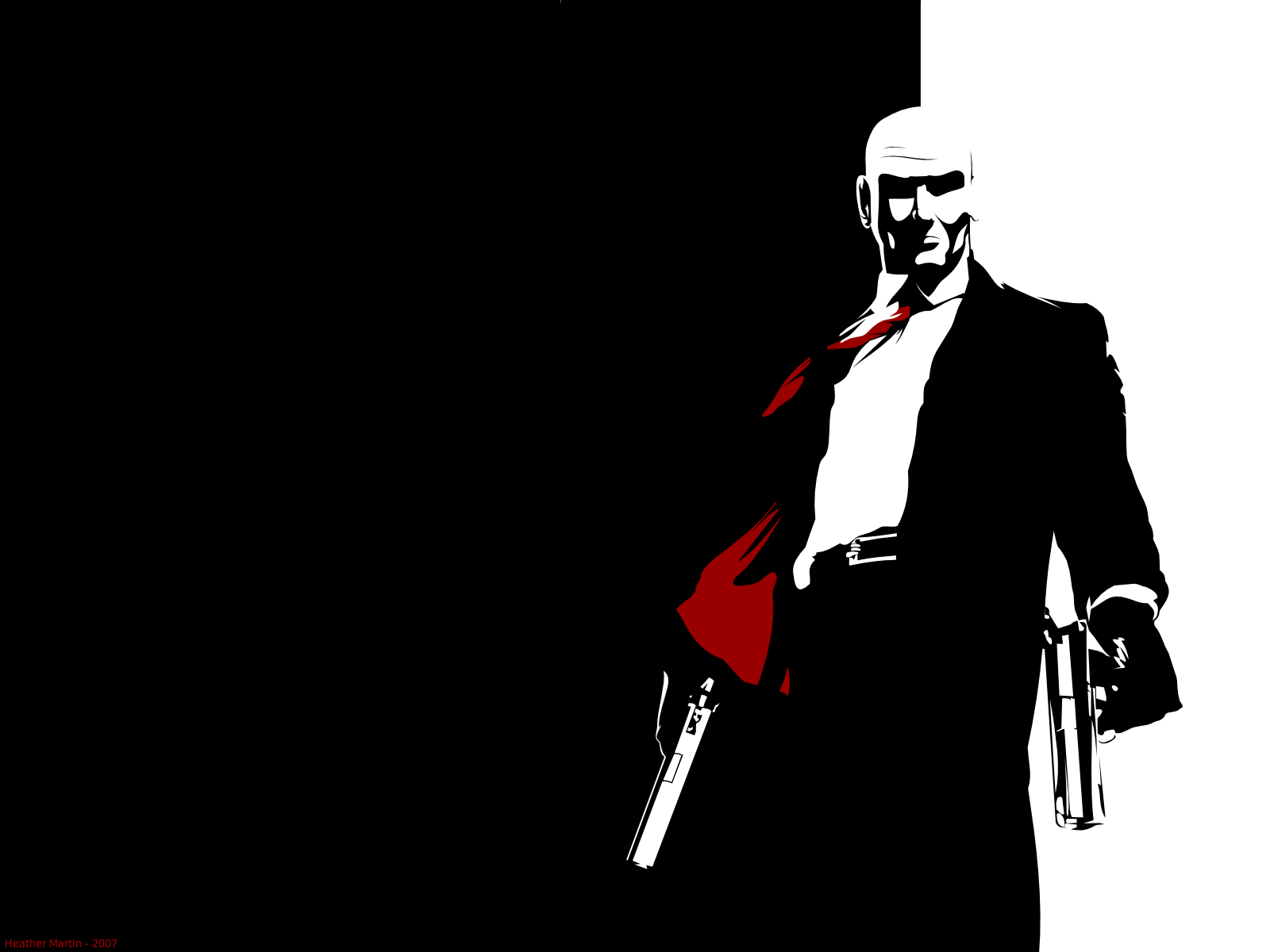 Illustration, Silhouette, Gentleman, Hitman, Marke, 1600x1200 px, Schriftart