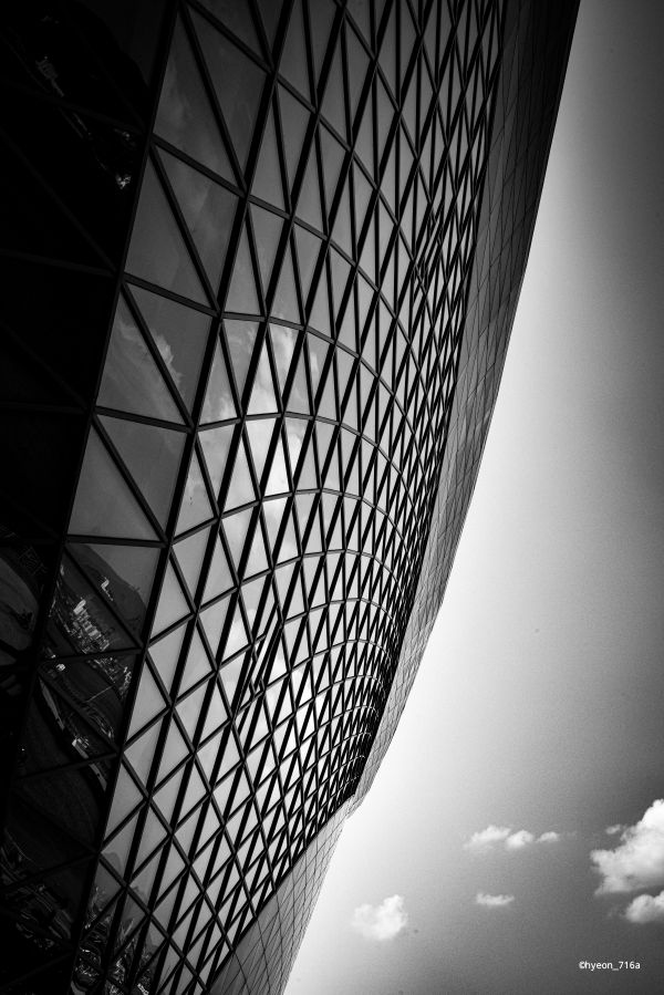 monochrome,Korean,Busan,architecture,building,photography