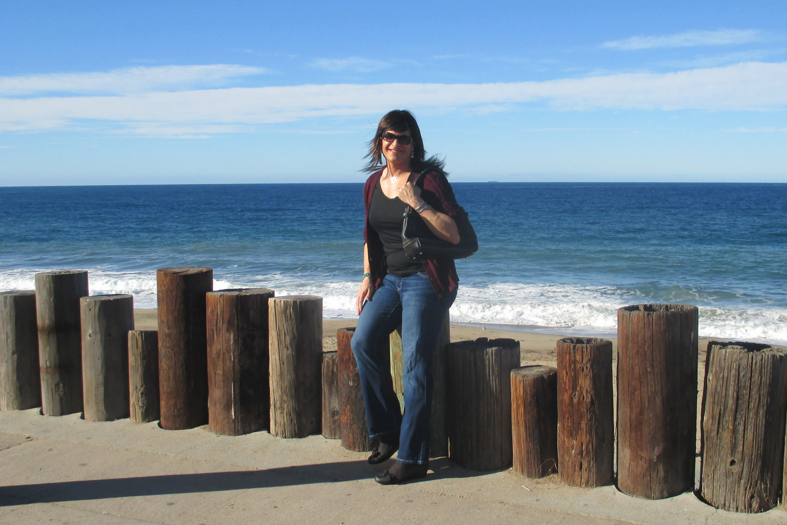 moře, voda, pobřeží, písek, nebe, pláž, Cestovní ruch, pobřeží, horizont, televize, dovolená, Crossdress, transgender, travesti, cestovat, dívka, oceán, zábava, CD, tělo z vody, crossdresser, tg, Redondobeach