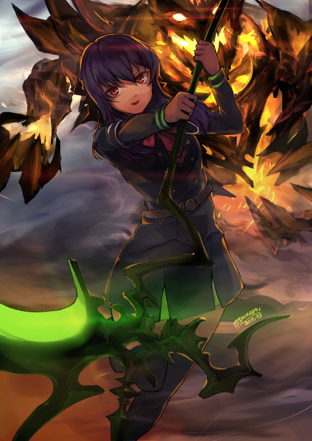 Fond d cran illustration anime owari no seraph mythologie