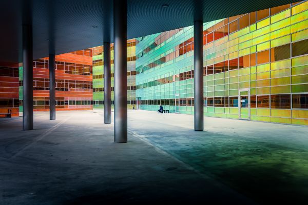 building,architectuur,travel,modern,almere,colorful