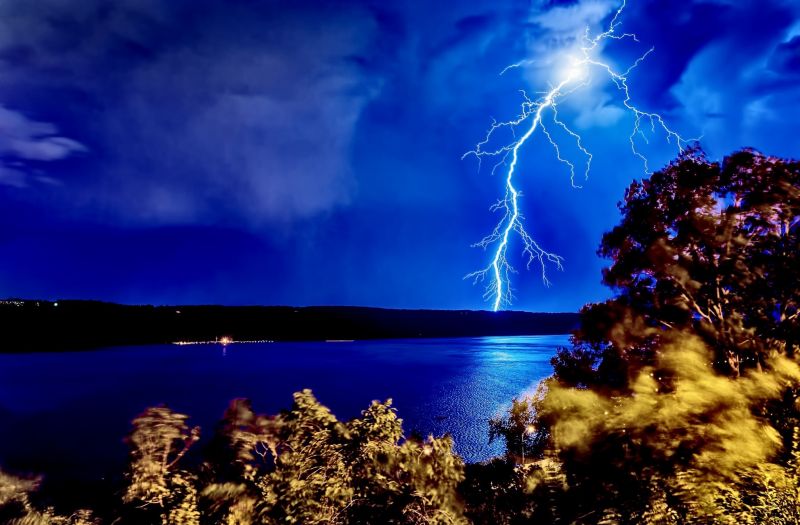 noapte,natură,cer,fulger,amurg,reflecţie