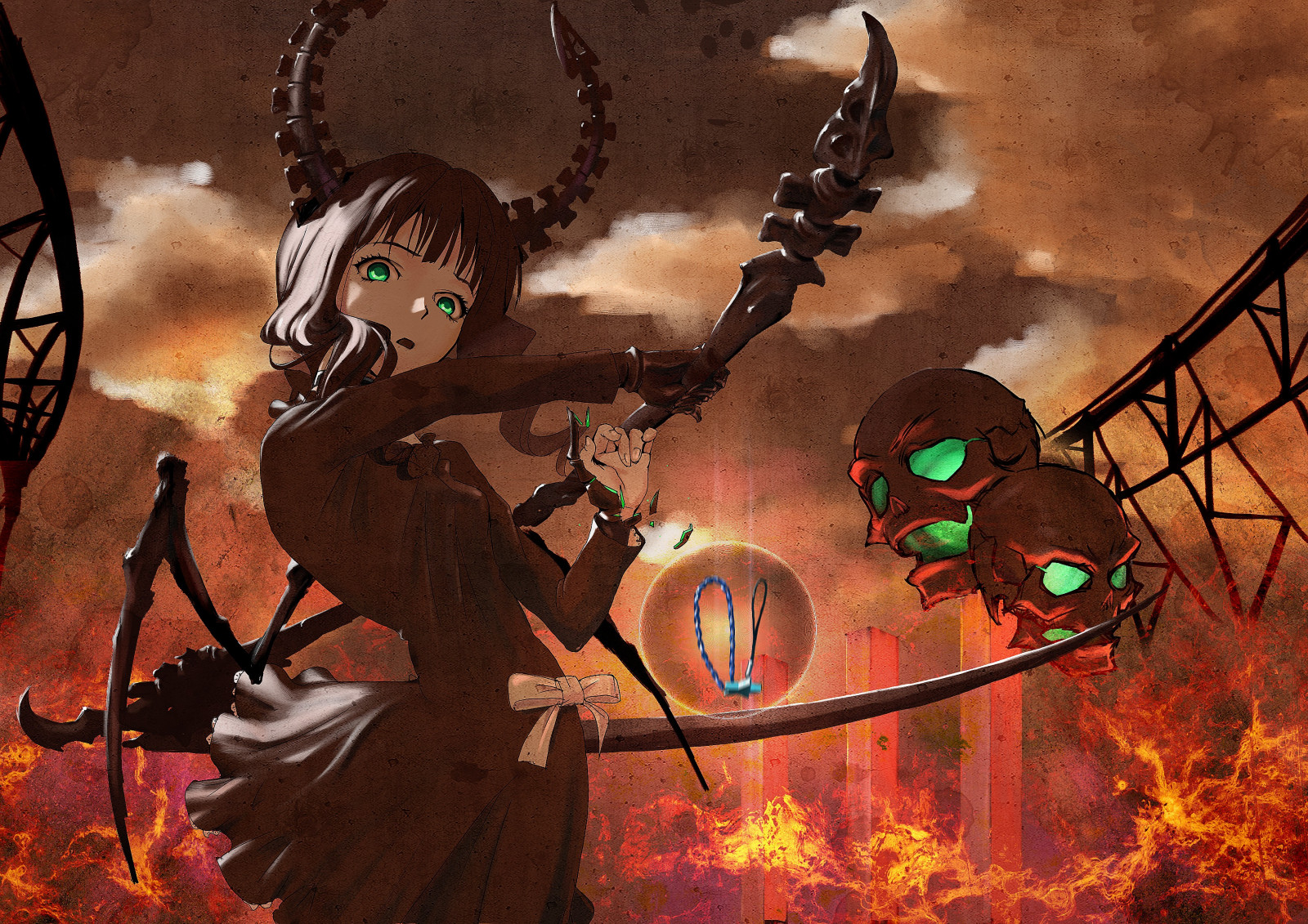 ilustrace, anime, Black Rock střelec, mytologie, mrtvý mistr, Snímek obrazovky, počítač tapeta