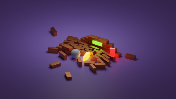 Blender,CGI,bricks
