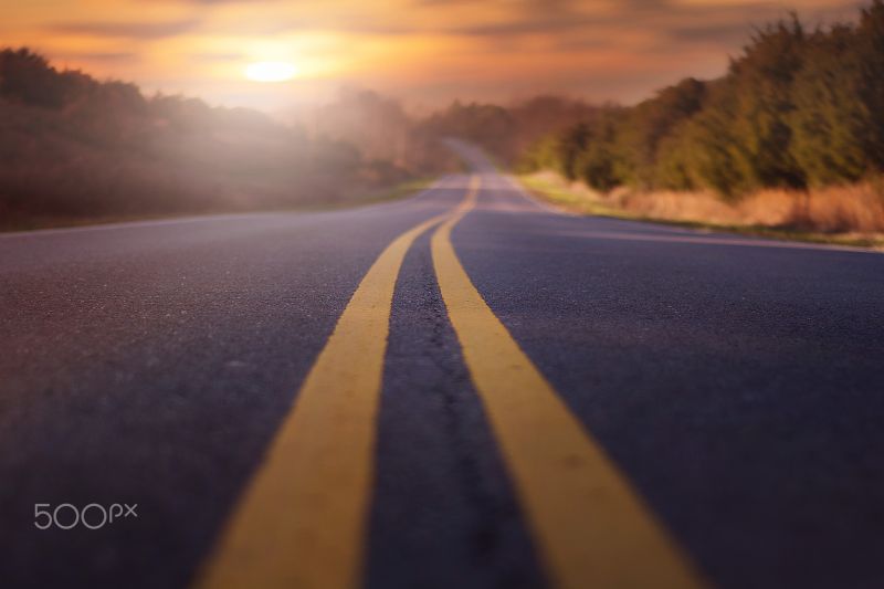 gün batımı, yol, Fotoğraf, gündoğumu, akşam, Güneş ışığı